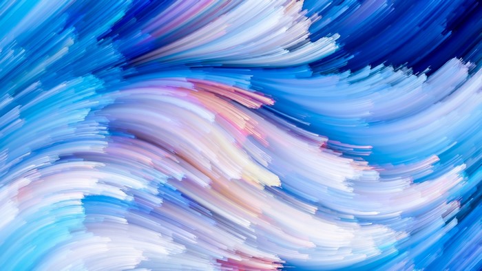 Abstract Splash of Blue and Pink Colors