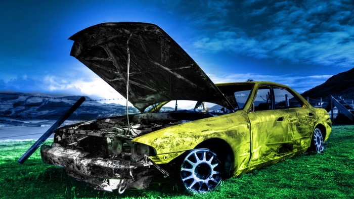 Abandoned Nissan Skyline R33