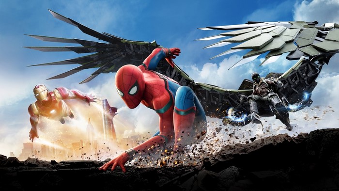 Spider-Man, Iron Man, and Vulture from Spider-Man: Homecoming