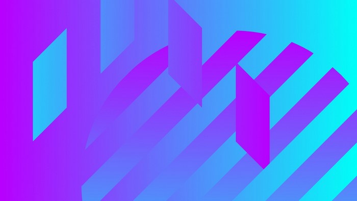 Abstract geometric shapes with gradient background