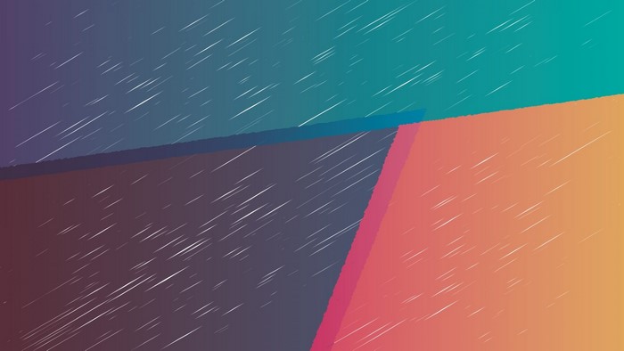 Abstract geometric shapes with rain effect