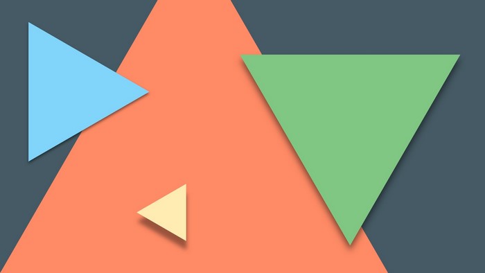 Abstract geometric shapes with triangles