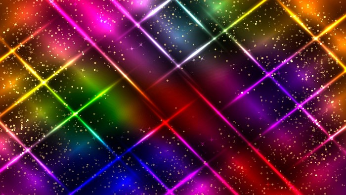 4K Colorful Abstract Light Streaks Background