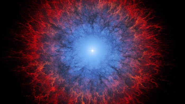 4K Space Nebula with Star