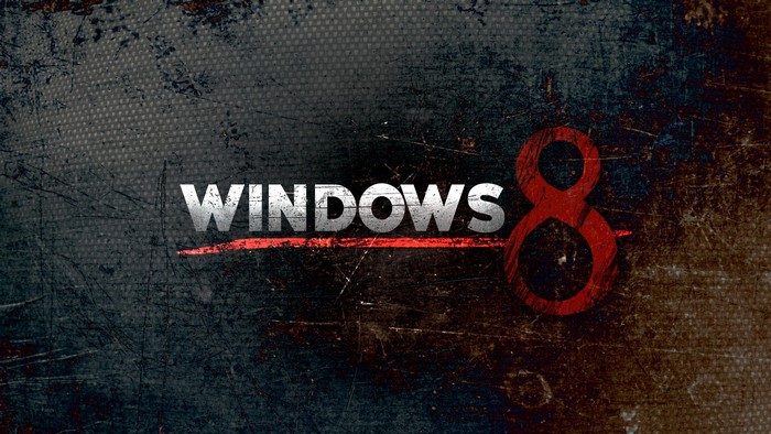 Windows 8 logo on a textured background