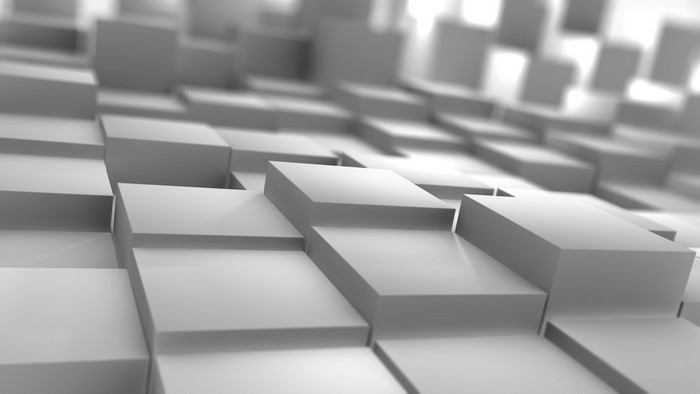 White cubes pattern