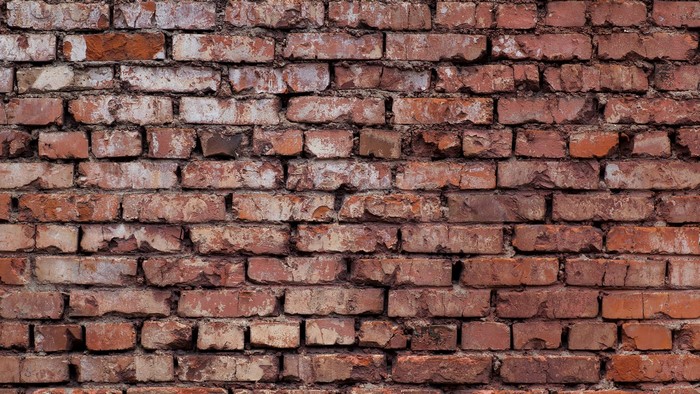 Weathered Red Brick Wall Texture