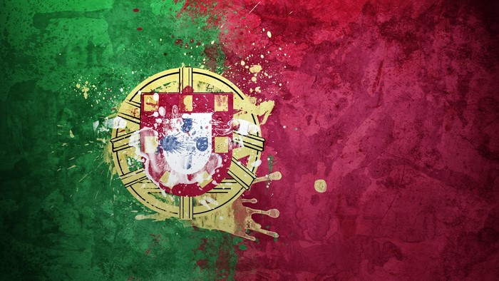 Portugal Flag with Coat of Arms