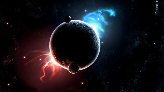 Planets and nebulae in deep space