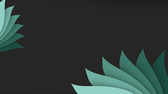 Minimalist abstract teal and dark background