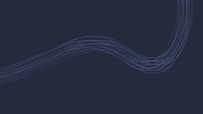 Abstract wavy lines on dark background