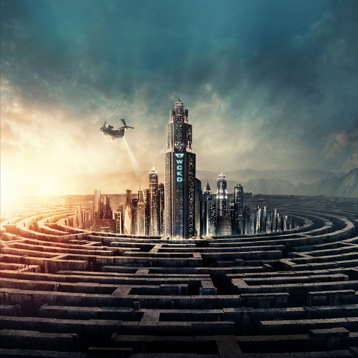 Maze Runner: The Death Cure Cityscape with Helicopter