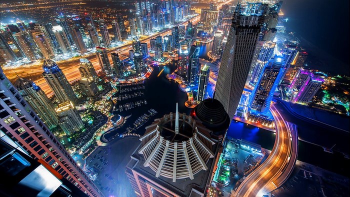 Dubai Marina at Night