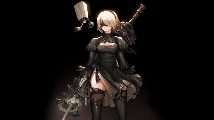 2B from NieR:Automata with Pod