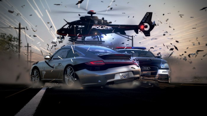Need for Speed: Police Chase with Helicopter