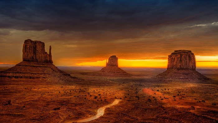 Monument Valley at sunset