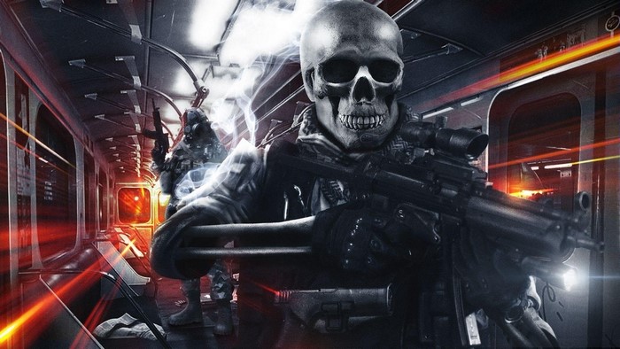 Soldier with skull mask in Battlefield 3