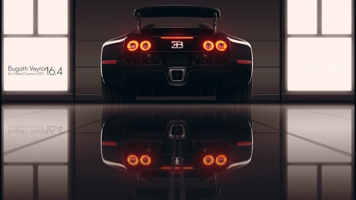 Bugatti Veyron 16.4 rear view