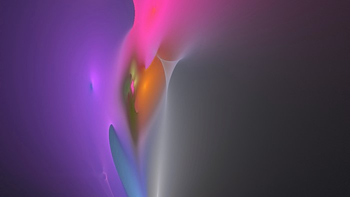Abstract fractal art with purple and pink hues