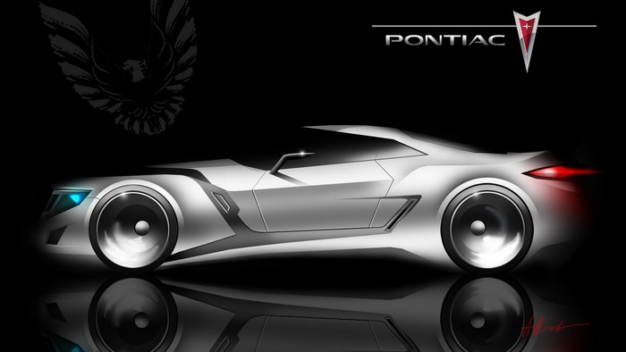Pontiac Firebird concept car sketch