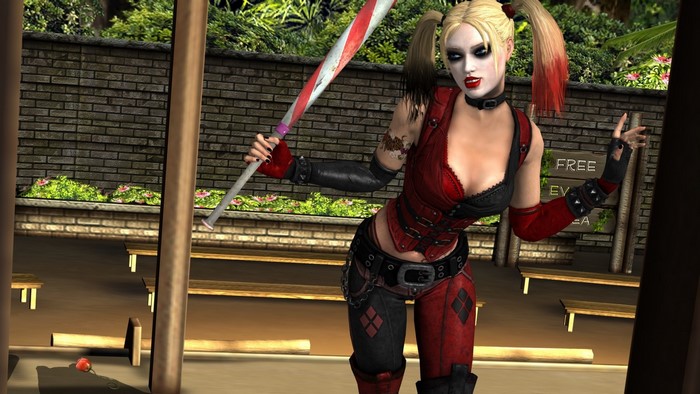 Harley Quinn with a baseball bat