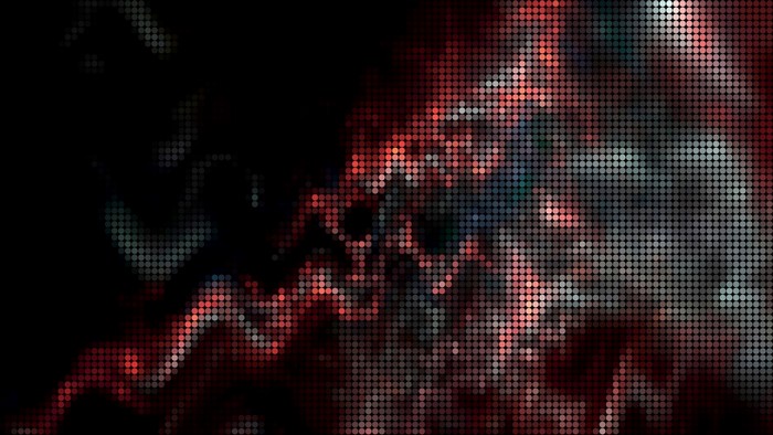 Abstract Dotted Pattern with Red and Blue Hues