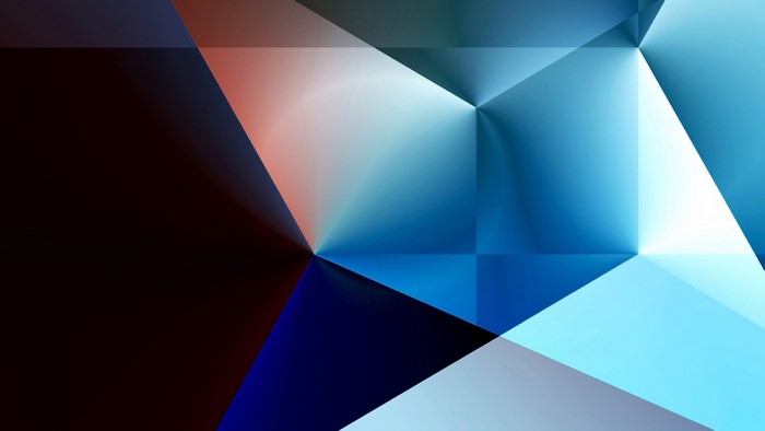 Abstract geometric shapes with gradient lighting