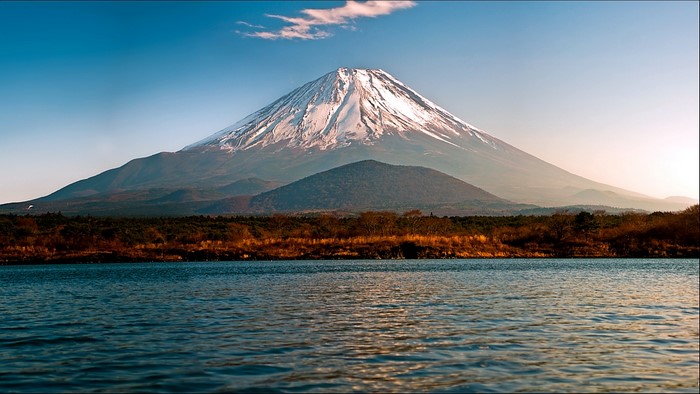 Mount Fuji and Lake