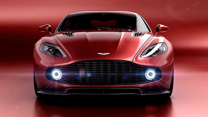 Red Aston Martin Vanquish Front View