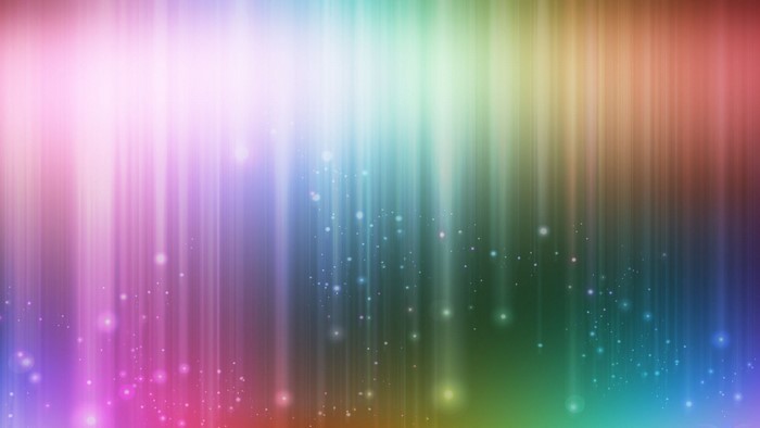 Abstract Rainbow Light Streaks with Sparkles