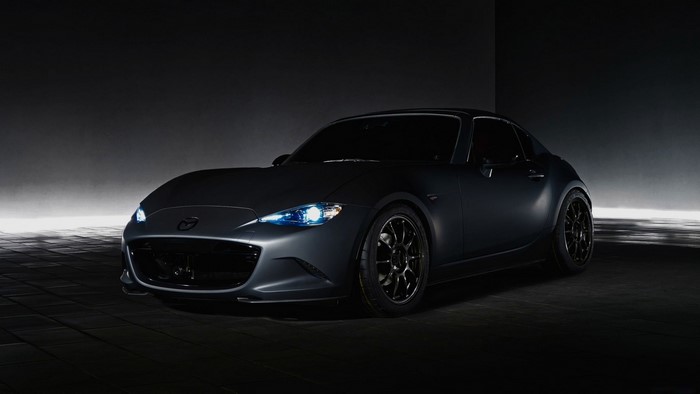 Matte Gray Mazda MX-5 Miata RF Coupe