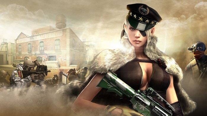 Cross Fire characters in a city setting