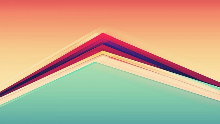 Abstract geometric lines with gradient colors