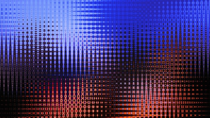 Abstract Blue and Orange Pattern