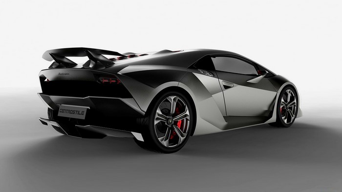 Lamborghini Sesto Elemento rear view
