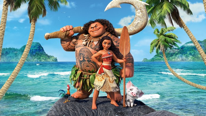 4K Moana and Maui on a Tropical Island