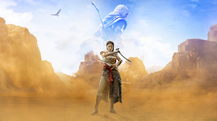 Aya from Assassin's Creed: Origins 4K Artwork