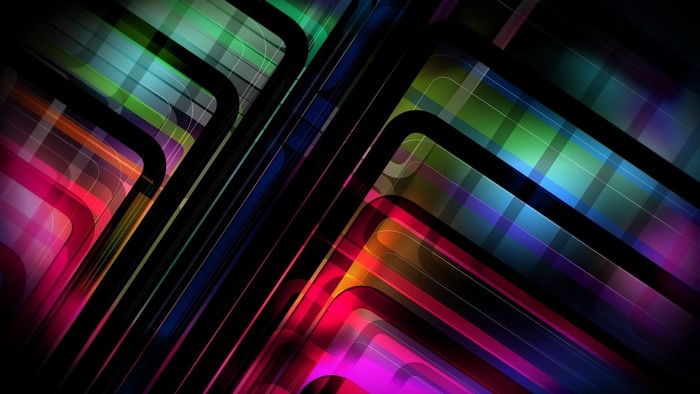 Abstract geometric shapes with colorful gradients