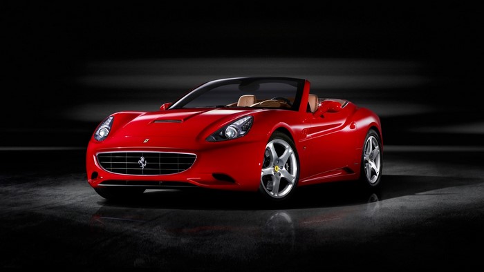 Red Ferrari California Convertible