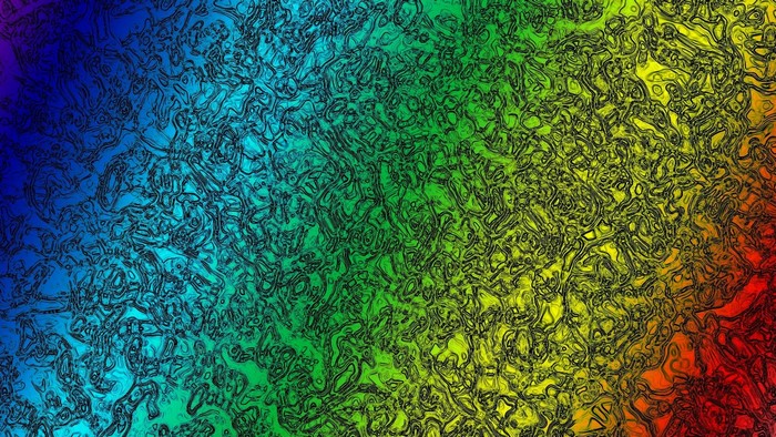 Abstract rainbow pattern with textured lines