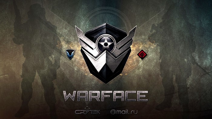 Warface game logo with Crytek and Mail.ru branding