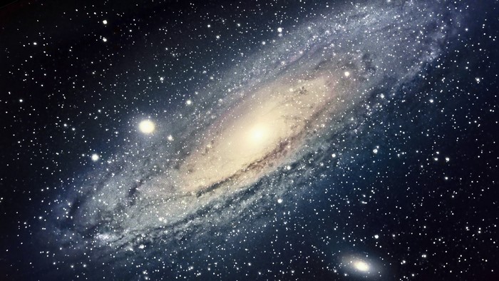 Andromeda Galaxy in Space