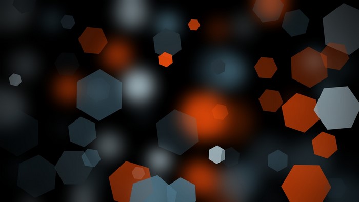 Hexagons with depth of field effect