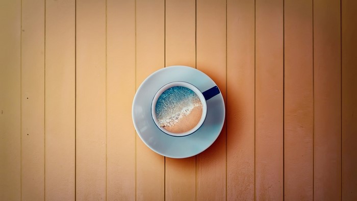 Seashore in a cup