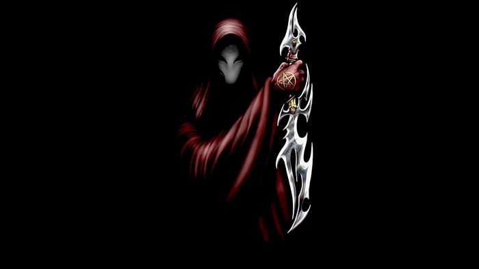Grim Reaper with a Pentagram Dagger