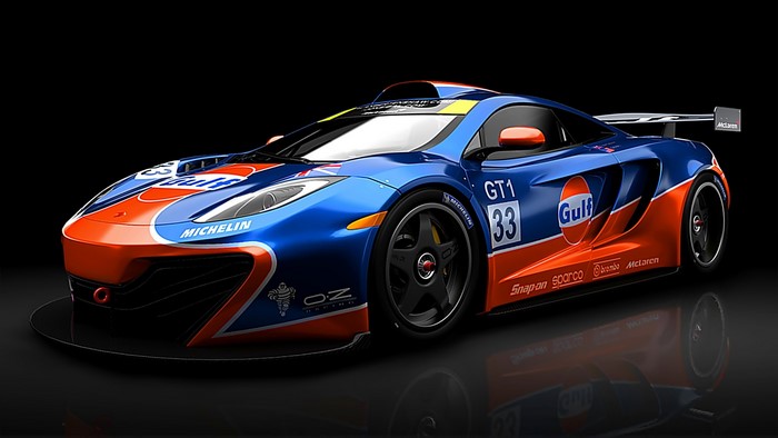 Gulf McLaren GT1 Race Car