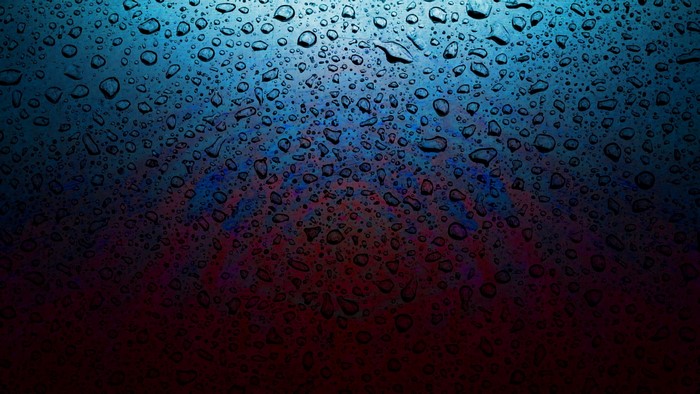 Water Droplets on a Dark Surface