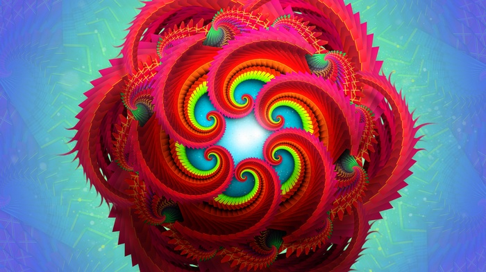 4K Radial Fractal Bloom