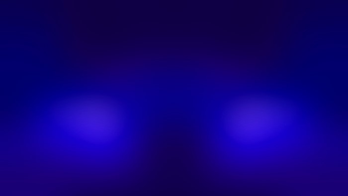 Blue abstract background with two bright spots