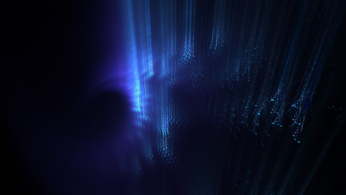 Abstract Blue Light Streaks
